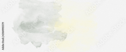 Abstract soft light grey watercolor wash texture background, minimalist hand-painted artistic paper stain with delicate paint splatters, elegant neutral backdrop for creative design.