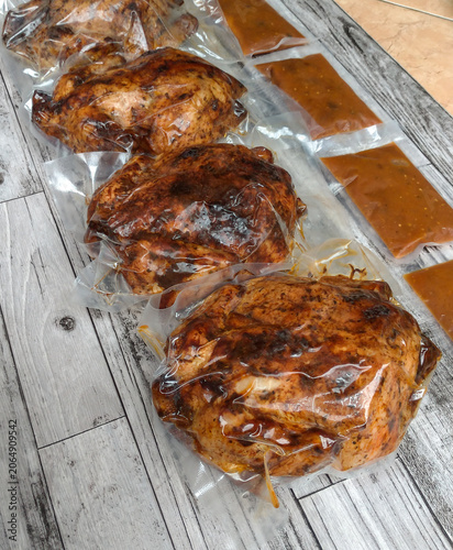 Homemade Cajun Roasted Chicken Cooked in an Air Fryer Basket