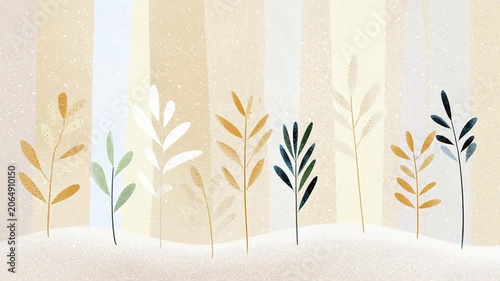 Nordic Folk Pattern Sand Art Geometric Abstract Motion Background