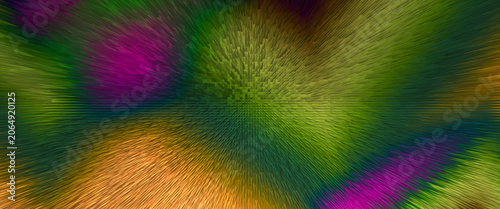 Quadro su tela Abstract geometric pattern with vibrant color gradients and textured lines