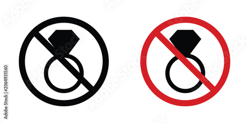 Foto No jewelry sign
