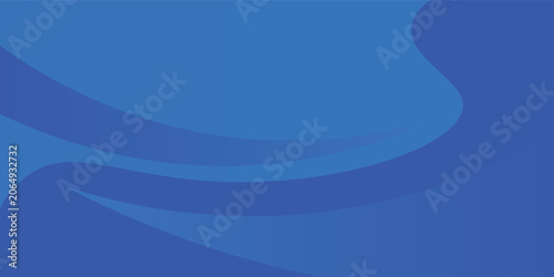 Elegant blue flowing wave background. Minimalist abstract water curve shape vector illustration for summer backdrop,