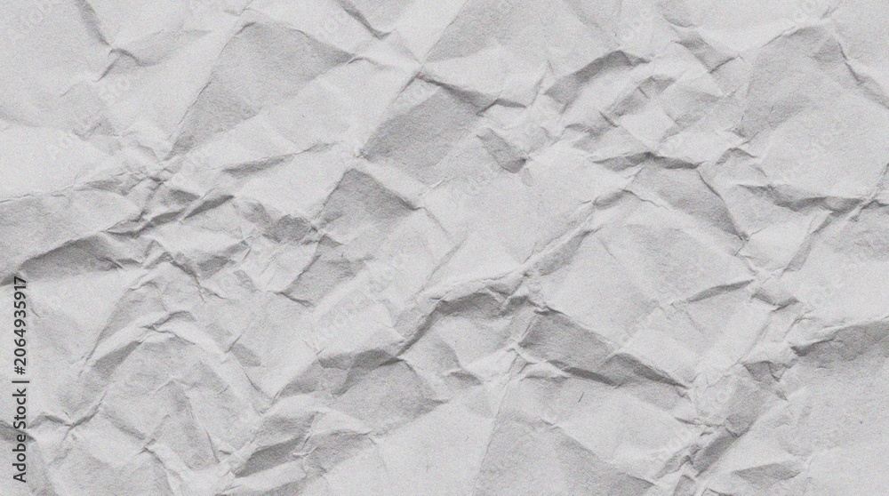 Obraz premium Crumpled White Paper Texture Background.