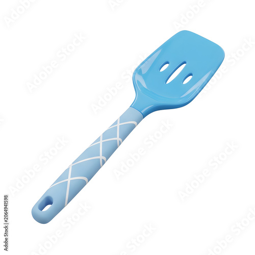 Blue paper airplane 3D render
