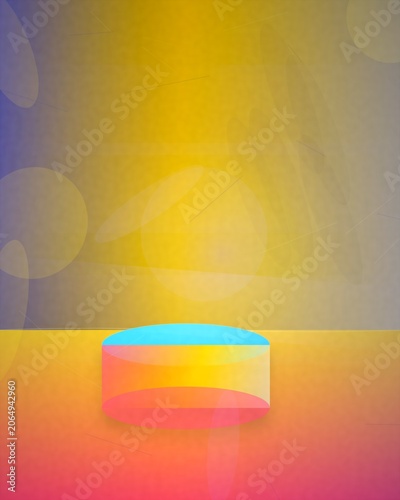 Colorful Abstract Geometric Shapes Illustration