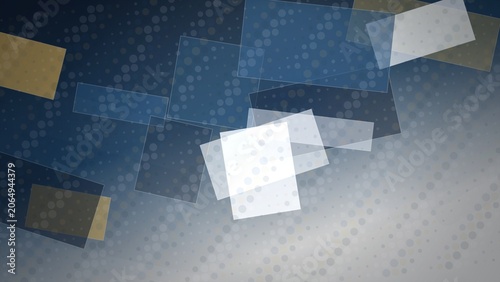Abstract geometric background with overlapping transparent shapes and