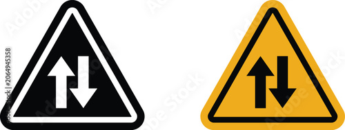 Photos Two way traffic sign