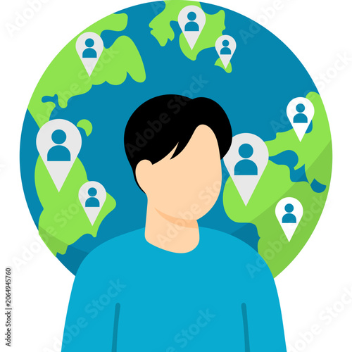 World populations days Illustration