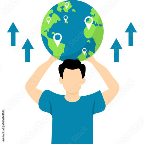World populations days Illustration