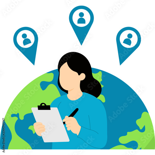 World populations days Illustration