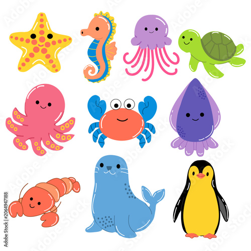 Sea animal illustration 