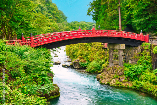 日光の神橋の絶景
