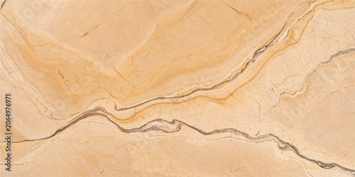 Photography Elegant beige marble stone background with layered wavy striations polished surf