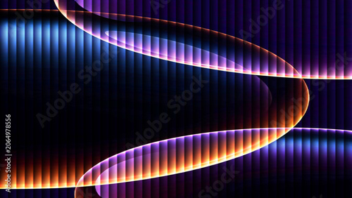 Abstract glowing wave background with light energy lines, colorful fractal swirls and rainbow gradient space texture