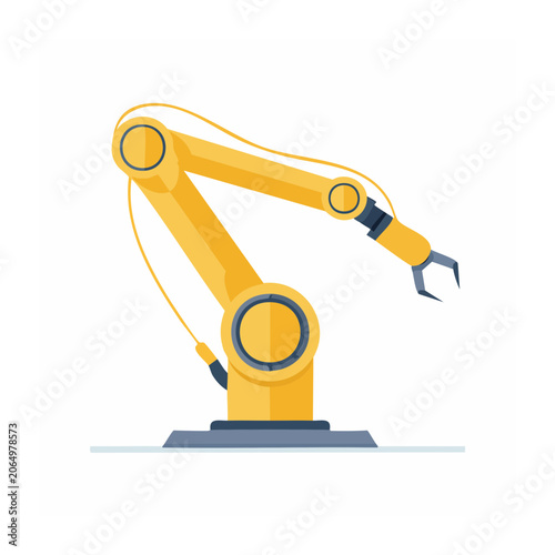 Yellow and blue scissors icon flat design