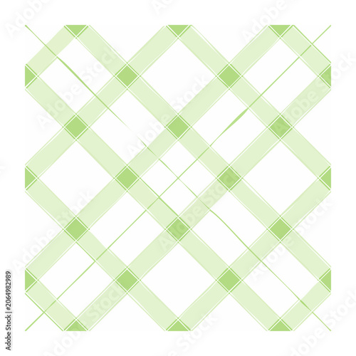 Light green geometric diamond pattern on white