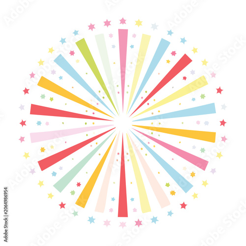 Modern geometric abstract pattern with stripes and dots
