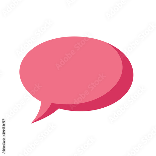 Pink heart shape flat design