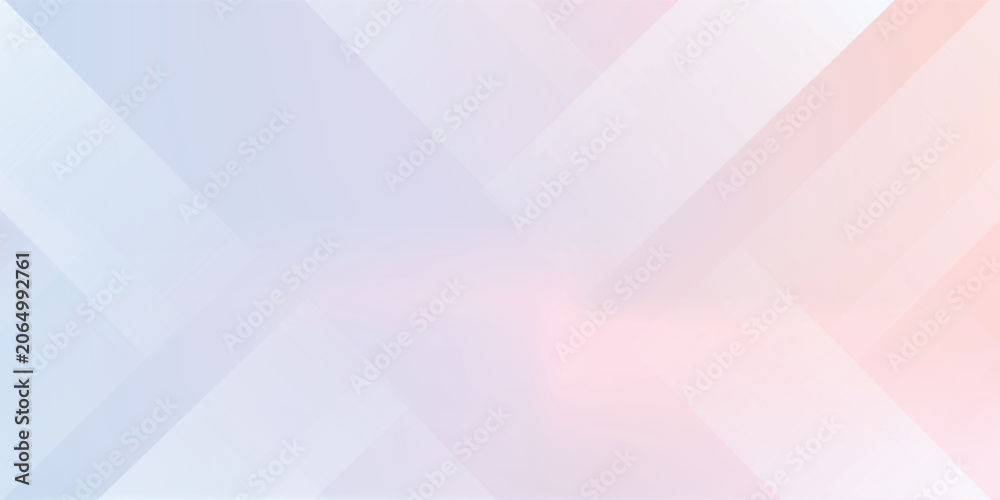 Obraz premium Pastel pink and blue blur backdrop with transparent shapes square. Light gradient vector banner. Background abstract purple sky. Soft blurred light bg. Pastel gradation water cover design