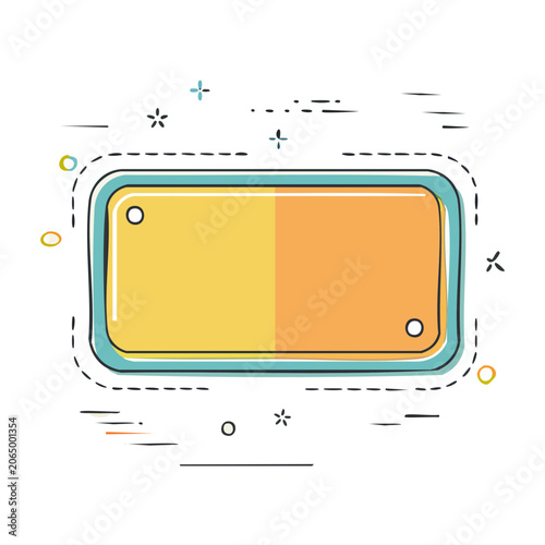 Flat design smartphone illustration