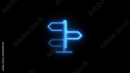 Direction location icon animation.