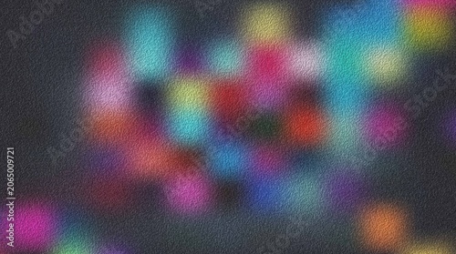 Abstract pixel art pattern with colorful geometric shapes on a dark gray background