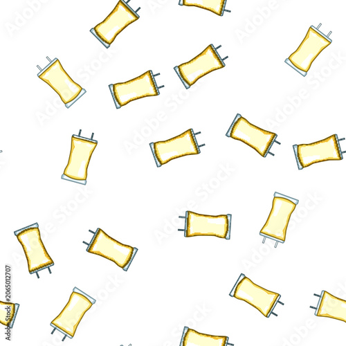 Foto pattern fluid iv drip bag cartoon