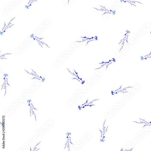 Billede på lærred pattern Dynamic blue electric lightning bolts striking a surface, generating a p