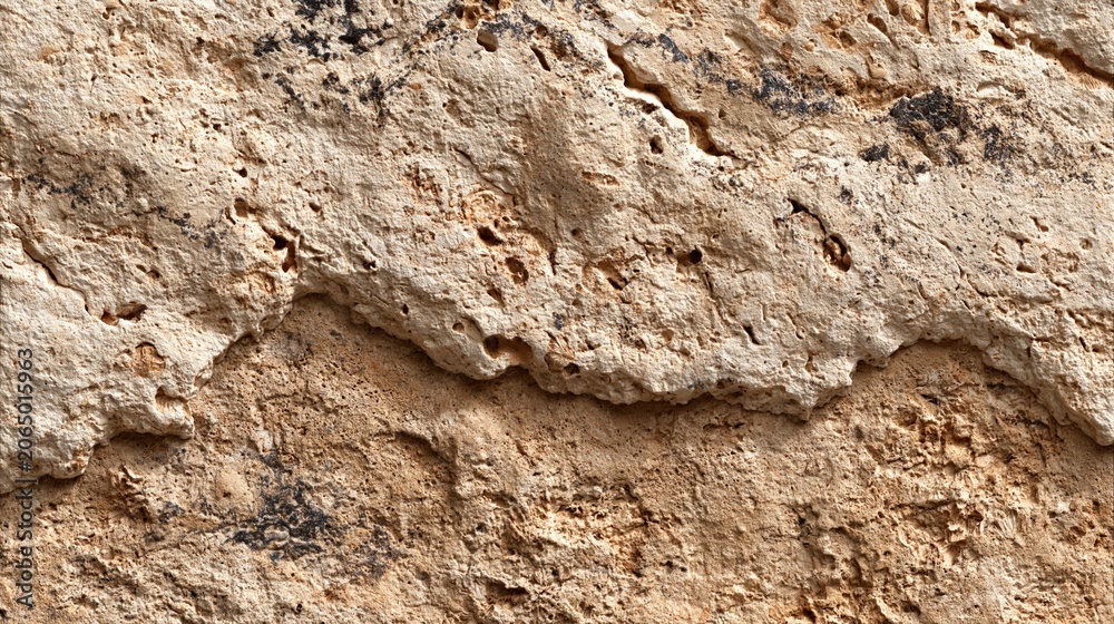 Fototapeta premium Limestone block wall texture natural stone rough surface