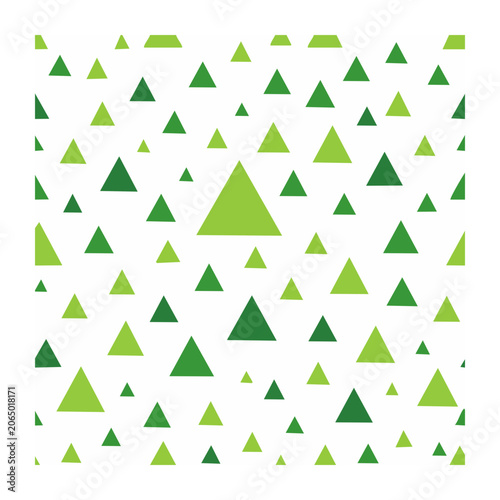 Seamless geometric triangle pattern on white background