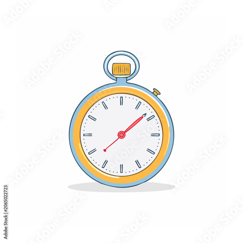 Flat design stopwatch illustration