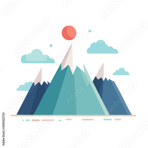 Flat design upward trending bar chart vector