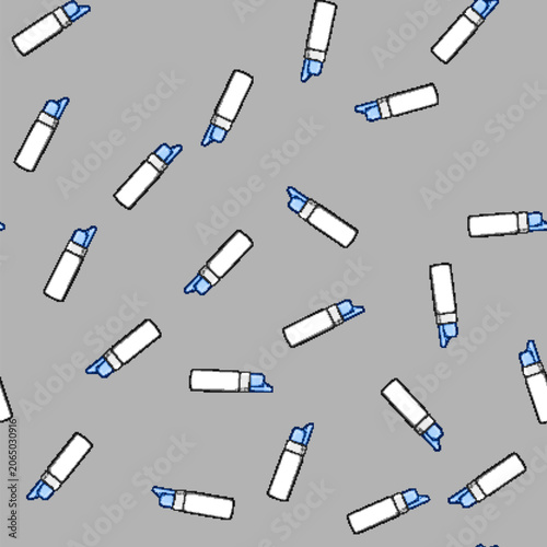 Foto seamless pattern moisturizer nasal spray bottle cartoon