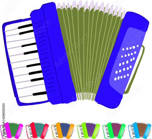 Foto harmony accordion cartoon