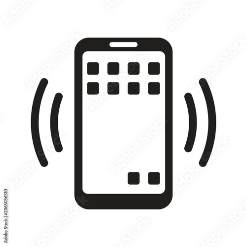Smartphone vibrating icon