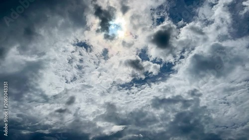 青空と白雲 タイムラプス
