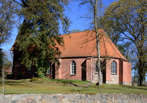 Historical Marien Church in the Village Eimke, Lower Saxony