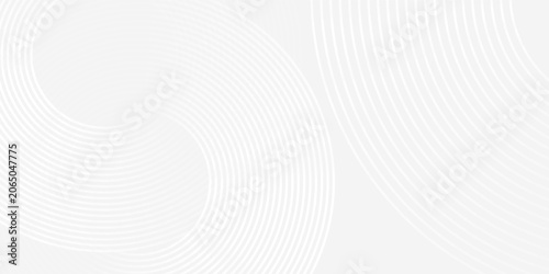 Fotografie Modern white glowing geometric lines on gray background