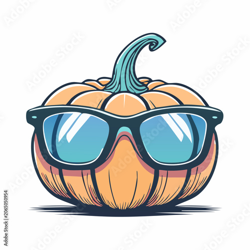 Cool Pumpkin Wearing Sunglasses