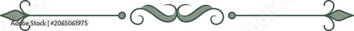 Elegant Decoratiove Vintage Ornate Flourish Element
