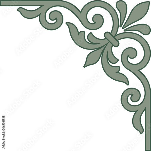 Elegant Decoratiove Vintage Ornate Flourish Element