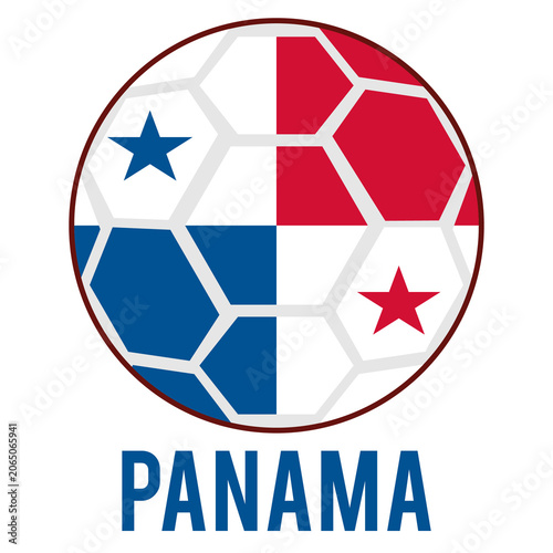 Panama Flag on a Soccer Ball Design as a Participant of Soccer World Championship 2026