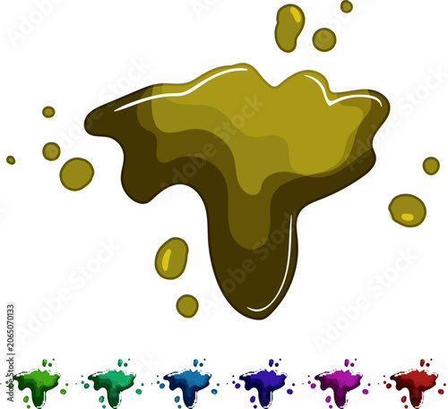dna blood stain cartoon. evidence investigation, scene transfer, velocity angle dna blood stain sign colorful illustration