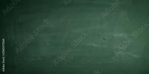 Obraz na plátně A textured green chalkboard with faint chalk marks and smudges, representing a blank canvas for learning and ideas