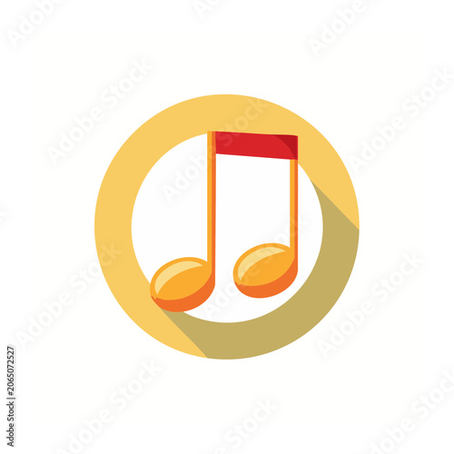 Flat design smiley face icon