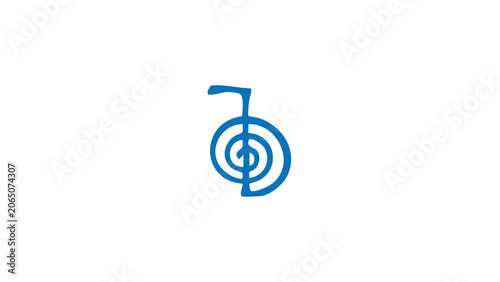 Spiritual religion reiki vector coloured 