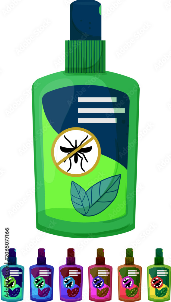 Fototapeta premium repellent bug spray color icon vector. repellent bug spray sign symbol illustration