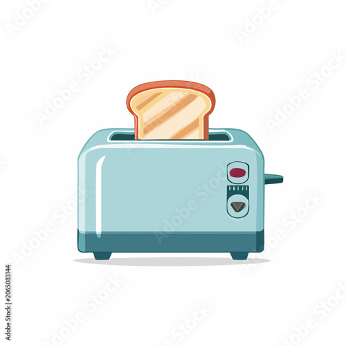 Blue coffee machine with cup isolated