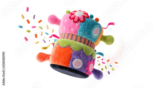 Colorful Plush Fantasy Cake.