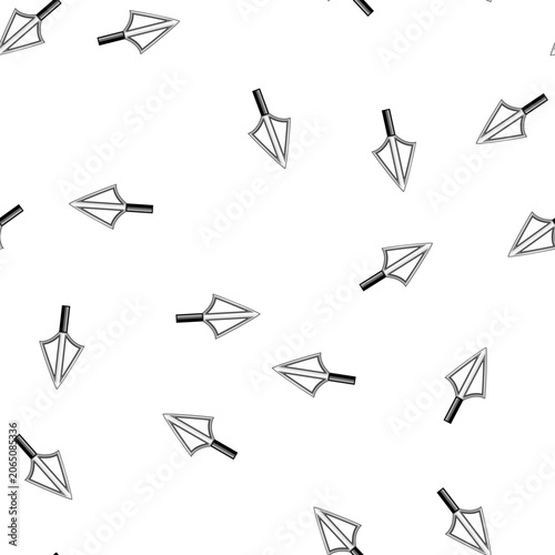 pattern weapon arrowhead cartoon. indigenous archaeology, excavation spear, projectile chert weapon arrowhead sign vector